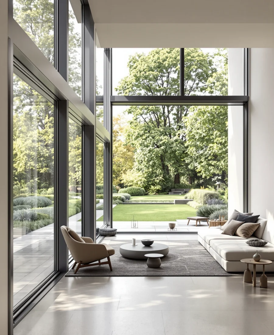Châssis PVC blanc moderne à Nivelles - Isolation et design