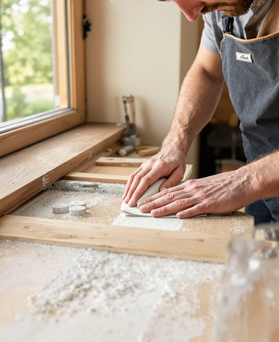 Réparation de châssis bois à Nivelles - Rénovation Rénovation d'un châssis bois par un artisan Châssis Nivelles