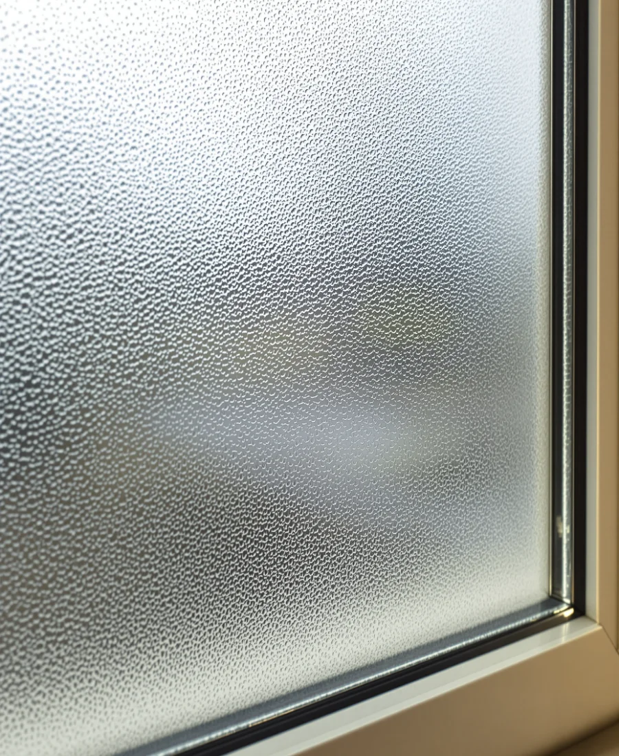 Double vitrage embué avec condensation entre les vitres